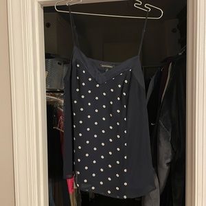 Silky top with side zipper